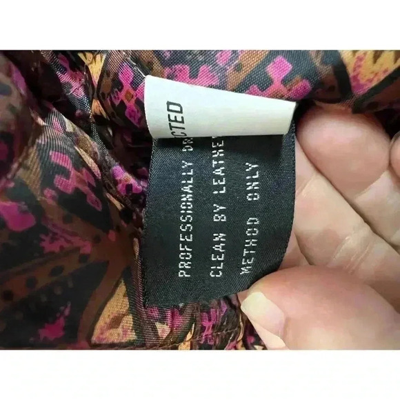 Mixed Blues Vintage Leather Jacket Y2K Size woman's Small - Picture 5 of 6